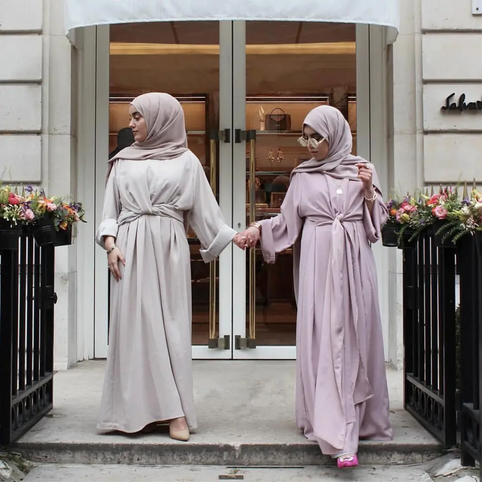 soft crepe abaya modest clothing Muslim ladies casual wear dresses abaya 2019 dubai kaftan