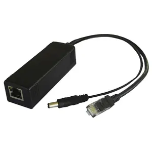 Fabbricazione 10/100 MbpsPOE Splitter DC 12 V 1.5A RJ45 macchina fotografica del IP di POE iniettore