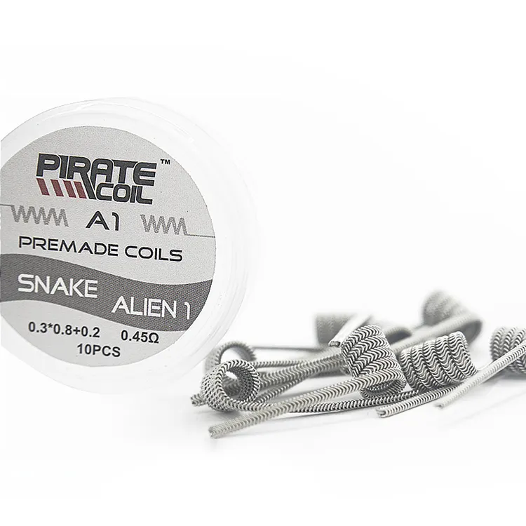 Prebuilt wire Coil wholesale price Snake Alien 1 KA1 alien coil 0.3*0.8+32G hot sale