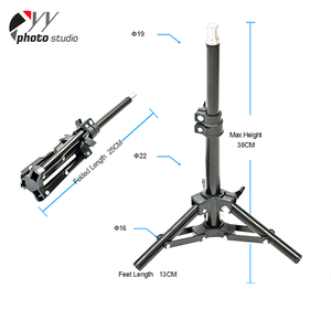 38 CM equipo fotográfico luz trípode Luz <span class=keywords><strong>de</strong></span> inundación trípode <span class=keywords><strong>trabajo</strong></span> trípode ligero - Product Image 3
