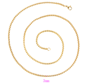 Collier à chaîne en acier inoxydable or 24k, bijoux de dubaï, de haute qualité, tendance