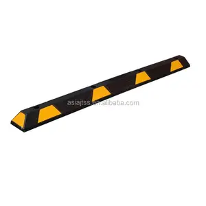 Nero e Giallo 1.83 Metro Rotella di Gomma Stopper Car Parcheggio Attrezzature