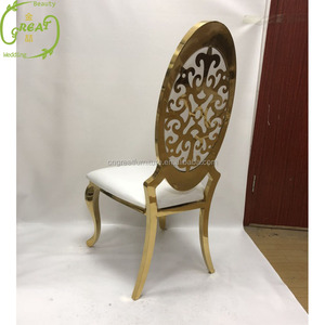 Fantaisie blanc dernier pour la fête en plastique acrylique pliant rose noir chavari banquet trône luxe roi et reine chaise de mariage royale - Product Image 4