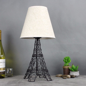 European Eiffel Tower Polyresin Base <strong>Table</strong> <strong>Lamps</strong> Fabric Shade <strong>Funky</strong> <strong>Table</strong> <strong>Lamps</strong> - Product Image 4