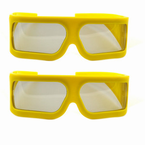 Lunettes <span class=keywords><strong>3D</strong></span> polarisées linéaires à grand cadre jaune pour les cinémas <span class=keywords><strong>3D</strong></span> 4D 5D 6D, lunettes <span class=keywords><strong>3D</strong></span> passives <span class=keywords><strong>IMAX</strong></span>, lunettes linéaires pour films <span class=keywords><strong>3D</strong></span> - Product Image 5