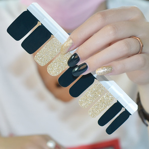 Gros Mdd <span class=keywords><strong>Faux</strong></span> Nail Design Brillant Auto-Adhésif Plein <span class=keywords><strong>Lime</strong></span> À <span class=keywords><strong>Ongles</strong></span> Art Conseils Polonais Wrap Autocollants - Product Image 3