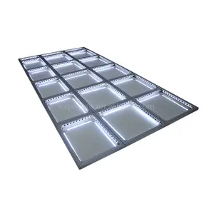 Floor India Verpletterd Transparante Dans Systeem Aluminium Glas Vloeren