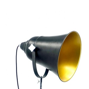 Luxury Living Room Interior Decoration Industrial Style Design Classical Black Matt Finish <strong>Tripod</strong> LED Standing <strong>Floor</strong> Light <strong>Lamp</strong> - Product Image 5