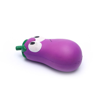 Color tamaño personalizado terco emoji berenjena promocional pu squishy mini juguetes para los niños - Product Image 3
