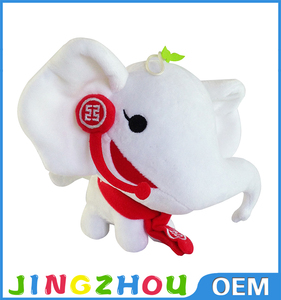 Personnalisé blanc éléphants en peluche jouets enfants cadeaux jouets - Product Image 6