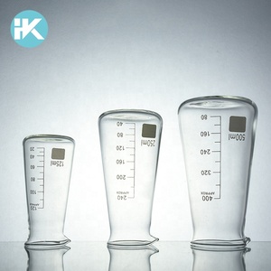 Huke personnalisé 500 ml équipement de laboratoire résistant à la chaleur conique borosilicate bécher - Product Image 5