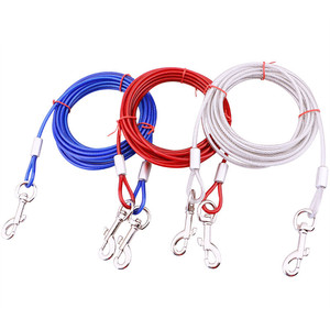 Para Picnic al aire libre <span class=keywords><strong>Camping</strong></span> caminando correa de perro 3 colores 3 m/5 M/10 m de acero de los perros doble correas - Product Image 1