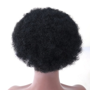 Pelo Remy humano indio Afro peluquín de cabello <span class=keywords><strong>para</strong></span> hombres negros. - Product Image 3