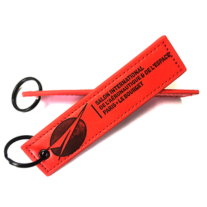 Llavero de cuero genuino Pu promocional con llavero negro para regalo de coche - Product Image 3