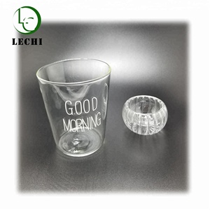 300 ML résistant à la chaleur à haute teneur en borosilicate verre thé tasse à café tasse de jus avec <span class=keywords><strong>bonjour</strong></span> logo - Product Image 5