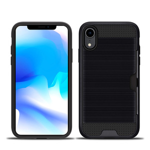 protector TPU de dibujo de alambre de fibra de carbono funda para teléfono celular para iPhonexr - Product Image 1