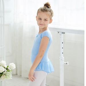 <span class=keywords><strong>Las</strong></span> <span class=keywords><strong>niñas</strong></span> de manga corta de gasa leotardo para entrenamiento de Ballet - Product Image 3