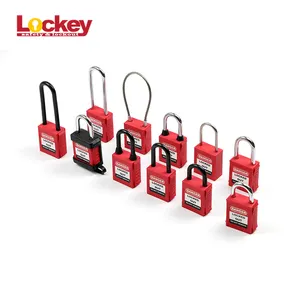 จีน Lockey ความปลอดภัย38มิลลิเมตร76มิลลิเมตรเหล็กกุญแจมือไนลอน ABS พลาสติกปลอดภัยล็อคกับมาสเตอร์คีย์