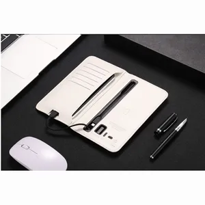 PU da không dây sạc ví với ngân hàng điện 6800mAh đôi USB & chủ - Product Image 6