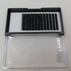 Extensiones de pestañas individuales, el mejor producto, J, B, C, D, L, visón sintético rizado, Etiqueta Privada - Product Image 2
