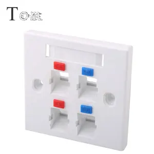 MB-02-04 86*86 Rj45 مقبس الحائط شبكة الوجه لوحة