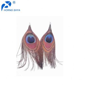 Chine Fabricant ER-61 Mode Délicate Boucle D'oreille Boucle D'oreille De Plumes De <span class=keywords><strong>Paon</strong></span> Pour La Fête Et <span class=keywords><strong>Le</strong></span> Mariage - Product Image 1