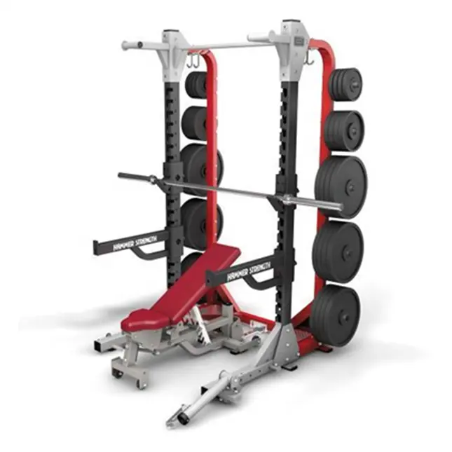 Peralatan Gym Multi Rak Setengah Daya Komersial/Rak Setengah HD