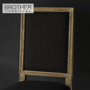 Tela negra de estilo francés Silla de comedor de <span class=keywords><strong>Viena</strong></span> Café de la silla de madera de estilo antiguo - Product Image 5