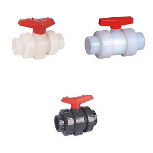 Pph pvc plástico tornillo tipo therad verdadera doble unión válvula de bola - Product Image 3