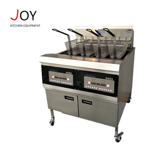 2 tanks 4 basket Gas Fryer with timer the hot oil pump the selling - Product Image 1