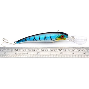 Iscas de pesca de 17cm, 28.7g, peixinho, 16cm, 26g, mergulho profundo, 8m + dura, crankabits, wobblers, ganchos de qualidade, equipamento de pesca - Product Image 4