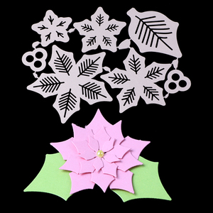 AAGU Matrices de découpe en acier au carbone pour fleurs, pochoirs de gaufrage, décoration d'<span class=keywords><strong>album</strong></span> photo, pochoirs de découpe pour <span class=keywords><strong>scrapbooking</strong></span> - Product Image 1