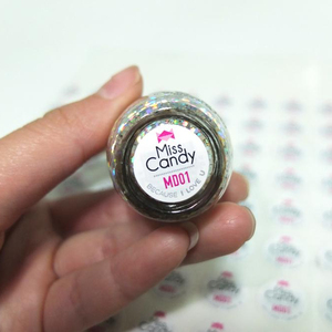 Waterproof Private Label Cosmetic Nail Polish Double Layer Label Sticker Custom PVC Plastic Seal Bottle Label Sticker