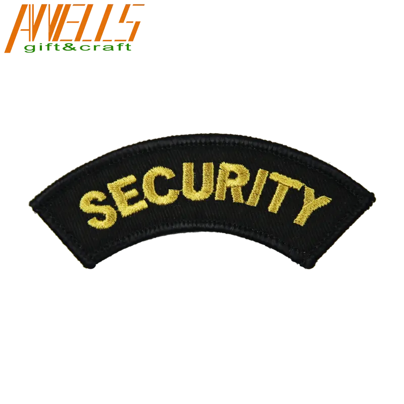 Security Embroidery Brand Name Logo Patch African Canada Embroidery Patch Stickers