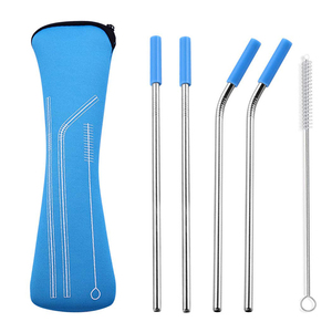 Mars Expo Sipwell Pailles Pailles En Acier Inoxydable avec des Pailles <span class=keywords><strong>Sac</strong></span> et Brosses De Nettoyage - Product Image 2