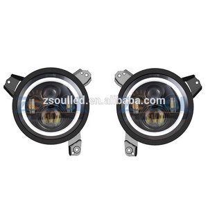 Punto 7 pulgadas ronda LED <span class=keywords><strong>faro</strong></span> con soportes <span class=keywords><strong>de</strong></span> montaje para Jeep Wrangler JL <span class=keywords><strong>faro</strong></span> accesorios más origen - Product Image 4