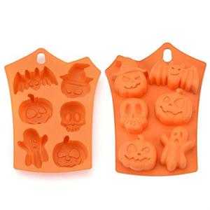 Durevole commestibile <span class=keywords><strong>Halloween</strong></span> Pumpkin Ghost 3D Shape Cake Baking Decoration Tools supporto stampo per torta in Silicone personalizzato - Product Image 1