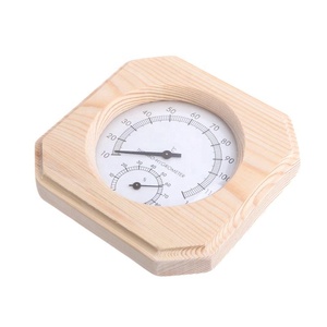 Single <strong>Sauna</strong> Wooden Hygrothermograph Thermometer Hygrometer <strong>Sauna</strong> Room <strong>Accessory</strong> - Product Image 5
