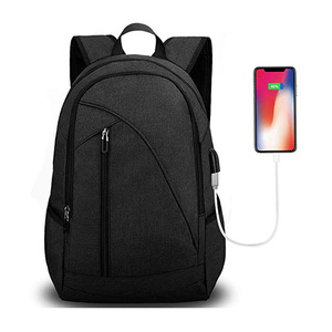 Mochila laptop para <span class=keywords><strong>a</strong></span> escola e viagem durável casual anti roubo mochila com USB porta de carregamento e fone de ouvido - Product Image 1