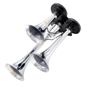 Bocina eléctrica Para Motocicleta, claxon de aire fuerte de 24v, 3 trompetas - Product Image 2