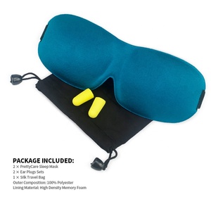 Cómodo 3D dormir máscara de ojo largo camino viajes en tren o en avión de viaje máscara de dormir - Product Image 1