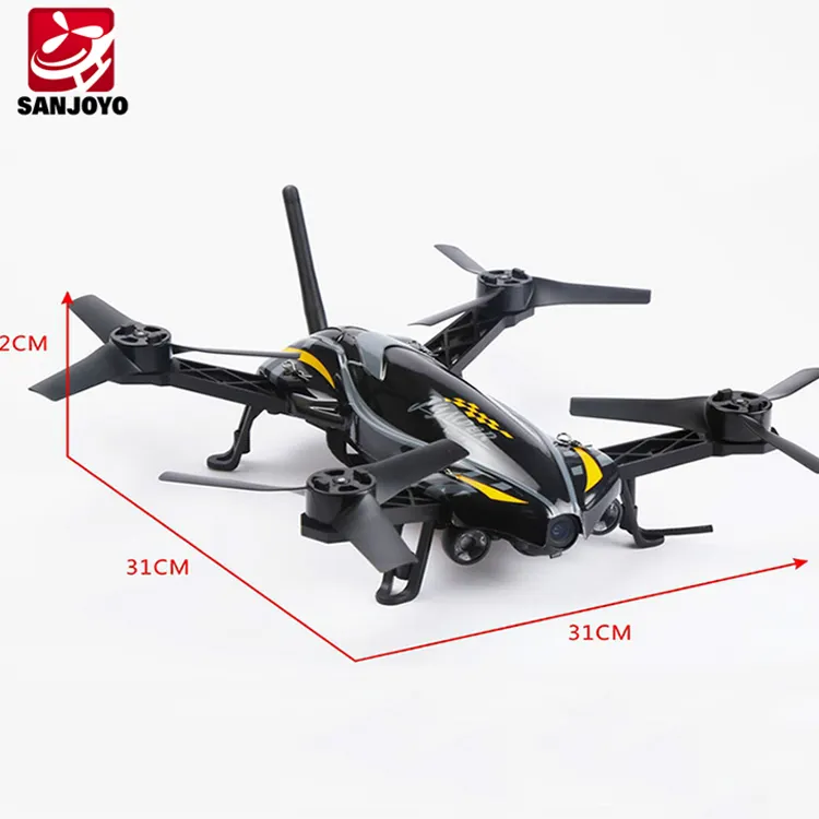 2.4G 6-Assige Gyro Jumper Quadcopter Barometer Set Hoogte Rc Racing Drone Met Hd Camera CX-91