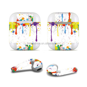 Funda protectora completa calcomanía de vinilo para <span class=keywords><strong>airpods</strong></span> caso de carga extraíble creativo piel abrigo fpr <span class=keywords><strong>airpods</strong></span> - Product Image 1