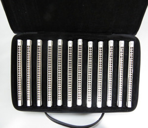 Easttop t2406s 24-lỗ chuyên nghiệp 12-key Tremolo Harmonica Bộ đồng bạc hộp với ABS trong vải da 24 phía đông - Product Image 1