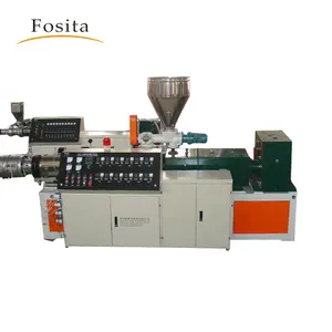 Fosita plastica PVC WPC conico bivite estrusore a doppia vite estrusore a vite per tubo profilato