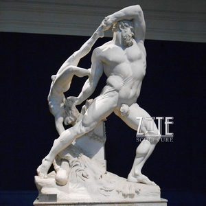 Sculpture classique en marbre de <span class=keywords><strong>homme</strong></span> <span class=keywords><strong>nu</strong></span>, statue de musclé <span class=keywords><strong>homme</strong></span> en pierre - Product Image 5
