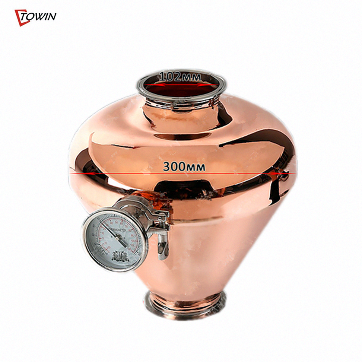 ШЛЕМ Цвета Красной меди для виски, 300 мм