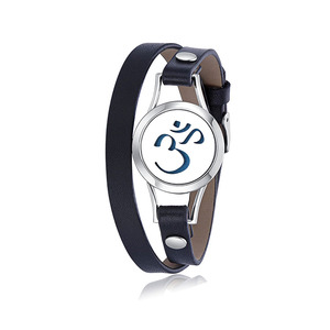 Encanto de cuero brazalete de <span class=keywords><strong>amor</strong></span> difusor de aceite esencial <span class=keywords><strong>Perfume</strong></span> medallón pulsera - Product Image 2