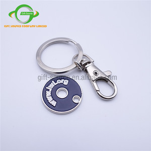Simple personalidad barato logotipo personalizado Moneda de carro de compras de clave de la cadena - Product Image 6