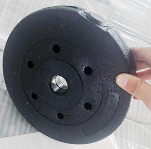 Piastra di peso riempita di sabbia di cemento di plastica del bilanciere del manubrio a buon mercato all'ingrosso